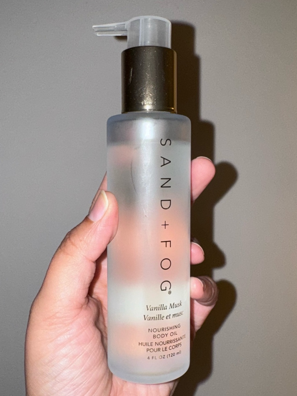 NWT Sand + Fog Vanilla Musk Nourishing Body Oil 4 oz SEALED
